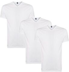 Alan Red Vermont regular fit T-shirt met V-hals in 3-pack - Wit