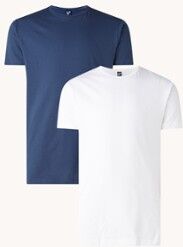 Alan Red Derby T-shirt van katoen in 2-pack - Wit