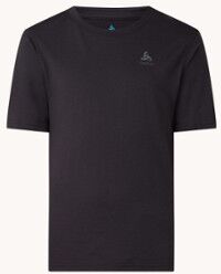 Odlo T-shirt van merino wol met logo - Zwart