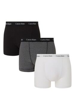 Calvin Klein Boxershorts met logoband in 3-pack - Zwart