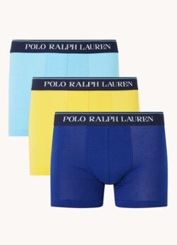 Ralph Lauren Boxershorts met logoband in 3-pack - Turquoise