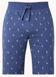 Ralph Lauren Korte pyjamabroek met logoprint en steekzakken - Donkerblauw