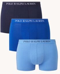 Ralph Lauren Boxershorts met logoband in 3-pack - Blauw