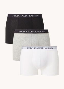 Ralph Lauren Boxershorts met logoband in 3-pack - Wit