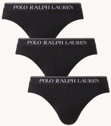 Ralph Lauren Slip van katoen in 3-pack - Zwart