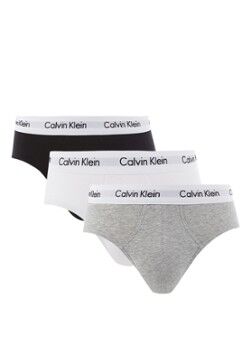Calvin Klein Boxerslips met logoband in 3-pack - Grijs