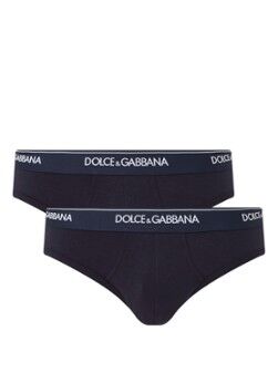 Dolce & Gabbana Slip met logoband in 2-pack - Donkerblauw