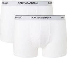 Dolce & Gabbana Boxershorts met logoband in 2-pack - Gebroken wit