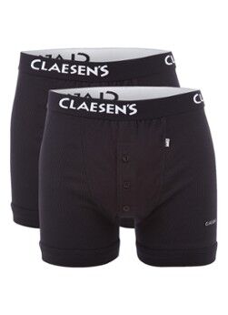 Claesen's Harlem boxershorts in uni in 2-pack - Zwart