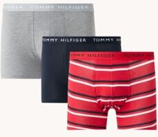 Tommy Hilfiger Boxershorts met logoband in 3-pack - Donkerblauw