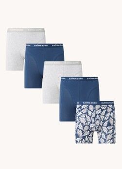 Björn Borg Essential boxershorts met logoband in 5-pack - Donkerblauw