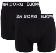 Björn Borg Sammy Boxershorts in uni in 2-pack - Zwart