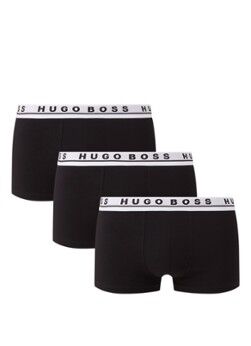 HUGO BOSS Boxershorts met logoband in 3-pack - Zwart