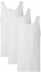 HUGO BOSS Tanktop van katoen in 3-pack - Wit