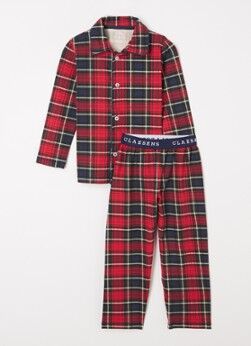 Claesen's Pyjamaset met ruitdessin - Rood