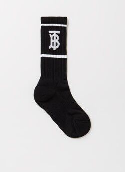 BURBERRY Sokken met logoprint - Zwart