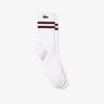 Lacoste Breathable Jersey Socks White/Bordeaux, 43-46