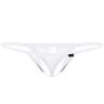 HSQSMWJ Mens Hole In Front Thongs Erotic Thongs Sexy Low Rise G-String Lingerie (White,M)