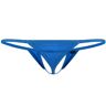 HSQSMWJ Mens Hole In Front Thongs Erotic Thongs Sexy Low Rise G-String Lingerie (Blue,M)
