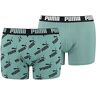 PUMA AOP Boxer Briefs, Icelandic Green Combo, XL, icelandic green combo, XL