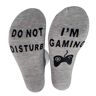 FGFD&OU sokken voor dames en heren, beste kerstsokken als cadeau, geen vervelende sokken, I'm gamingsokken (Grijs, 39-46)