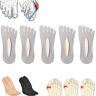 COALHO Sock Align Toe Socks for Bunion, AntiBunions Health Sock, Anti-Bunions Health Socks, No Show Low Cut Five Finger Socks (Ash)