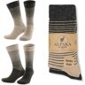 GoWith Wandelsokken van alpacawol voor dames en heren, met thermo-badstof gevoerde, zachte enkelsokken, laag gesneden sokken van alpaca-merino-mix, beige-bruin 2 paar (model: 3098), 43-46 EU