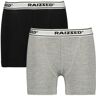 Raizzed Jongens ondergoed 2-pack boxers nora black Grijs 152 Male