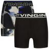 Vingino Jongens ondergoed 2-pack boxers smokey deep Zwart 116 Male