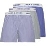 Jack & Jones Heren wijde boxershorts jacluke 3-pack Print / Multi Large Male