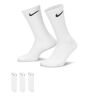 Conjunto de 3 pares de meias Nike Everyday Branco Unisexo - SX7676-100 Branco M unisex