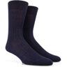 Doré Doré Sokken Rib Sock Mixed Wool Navy / male