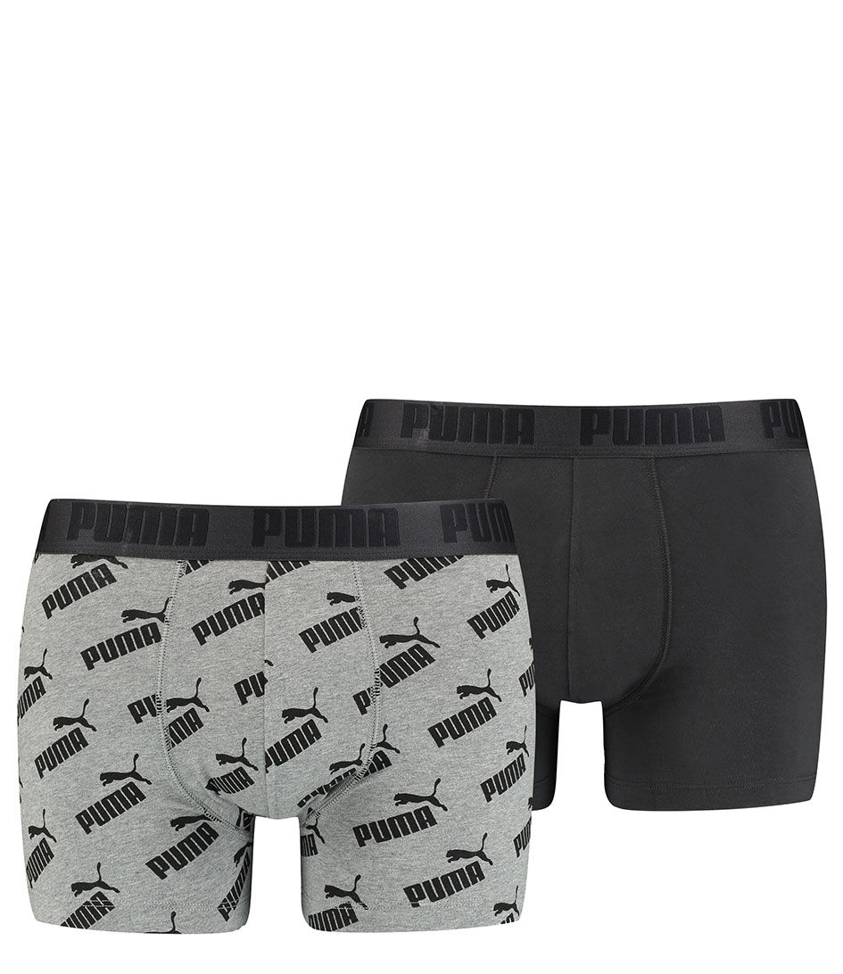 Puma Boxershorts Aop Boxer 2P Grijs