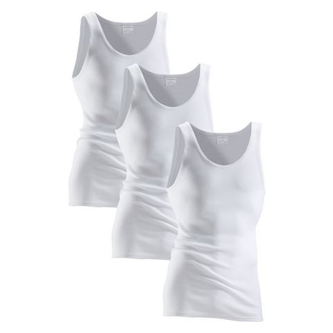 Schiesser NU 15% KORTING: Schiesser dubbelrib-hemd (set van 3) eenvoudig basic hemd in top-merkkwaliteit  - 24.95 - wit - Size: 4;5;6