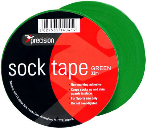 Precision sokkentape 33 m x 19 mm PVC groen 10 stuks - Groen