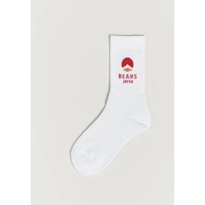 Beams Japan Logo Socks White/Red