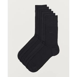CDLP 6-Pack Cotton Socks Black