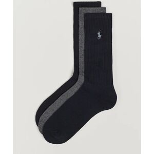 Polo Ralph Lauren 3-Pack Crew Sock Navy/Charcoal/Black