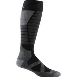 Darn Tough Men's Function X Over-the-Calf Midweight Sock with Cushion Black XL (46-47), Black