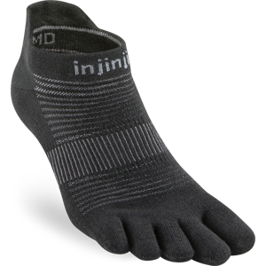 Injinji Men's Run Original Weight No-Show Black XL, Black