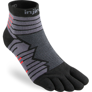 Injinji Men's Ultra Run Mini-Crew Onyx XL, Onyx