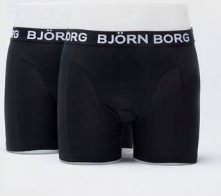 Björn Borg Boxershorts Noos Solids 2-Pk Svart  Male Svart