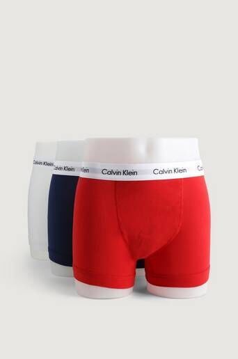 Calvin Klein Underwear Underbukser Cotton Stretch Trunk 3-Pk Multi  Male Multi