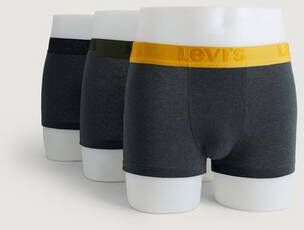 Levi'S 3-Pk Boxershorts Levis Men Premium Trunk Grå  Male Grå