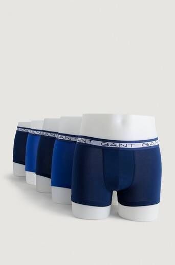 Gant Boxershorts Basic Trunk 5-Pack Blå  Male Blå