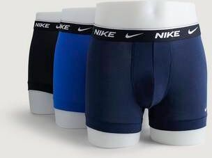 Nike Boxershorts Everyday Cotton Stretch Trunk 3-Pk Blå  Male Blå