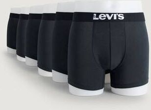 Levi'S Boxershorts Solid Basic Boxer 6-Pk Svart  Male Svart