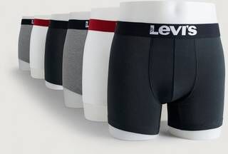 Levi'S Boxershorts Solid Basic Boxer 6-Pk Multi  Male Multi