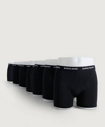 Björn Borg Boxershorts Essential Boxer 7-Pakning Svart  Male Svart