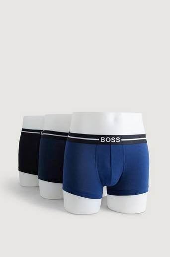 Boss 3-Pk Boxershorts Trunk Organic Cotton Multi  Male Multi